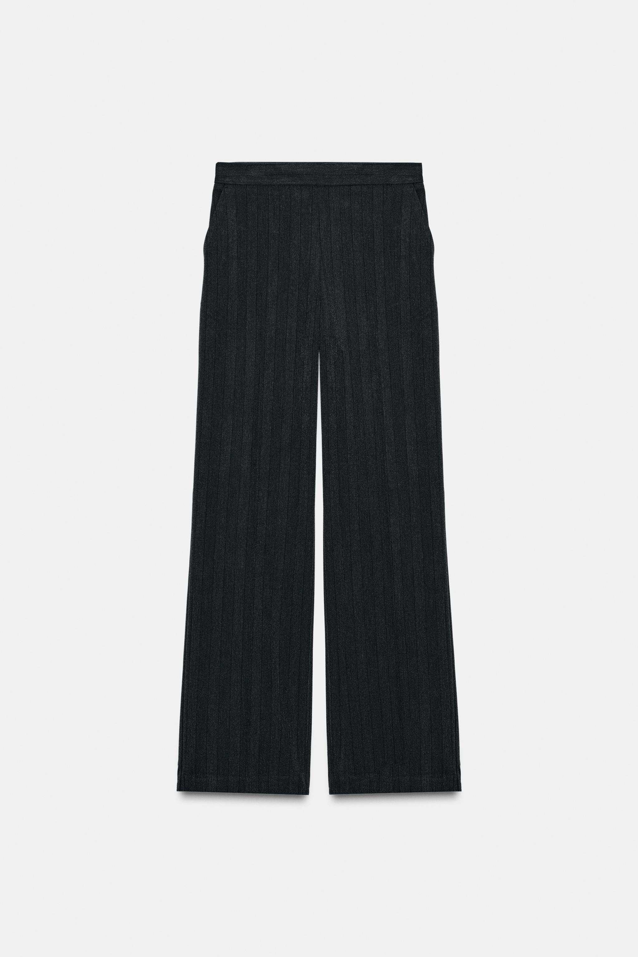 PANTALON DROIT À CHEVRONS